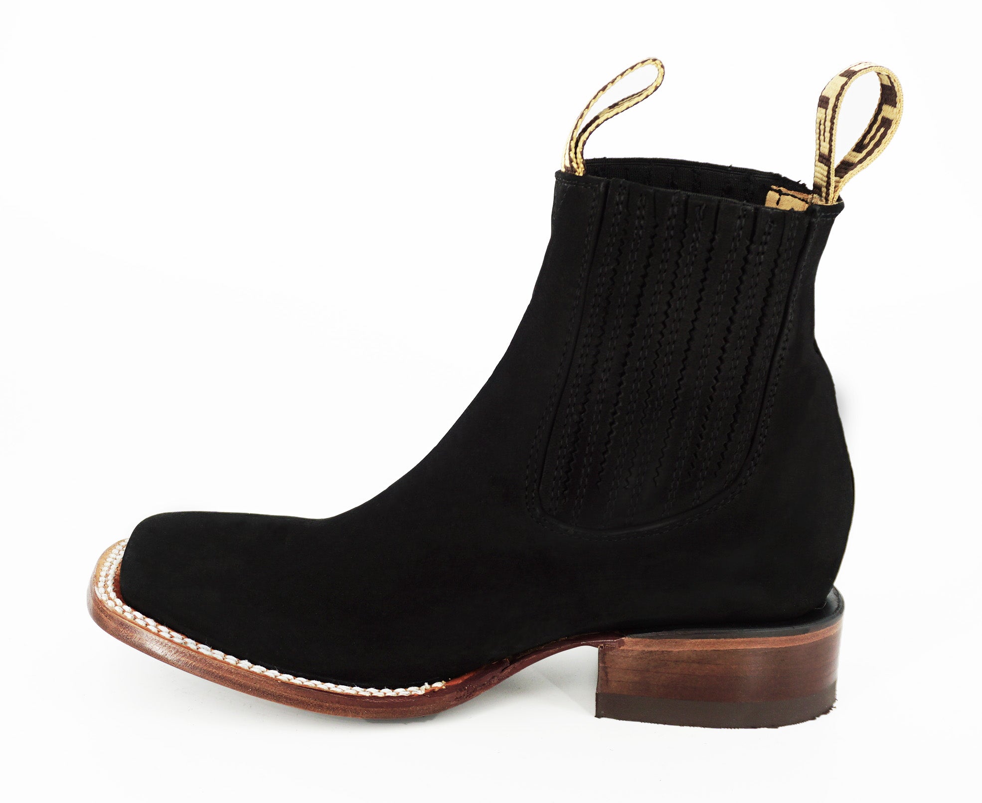 Gold Rush Women's Short Boot CR088 - Nobuck Negro