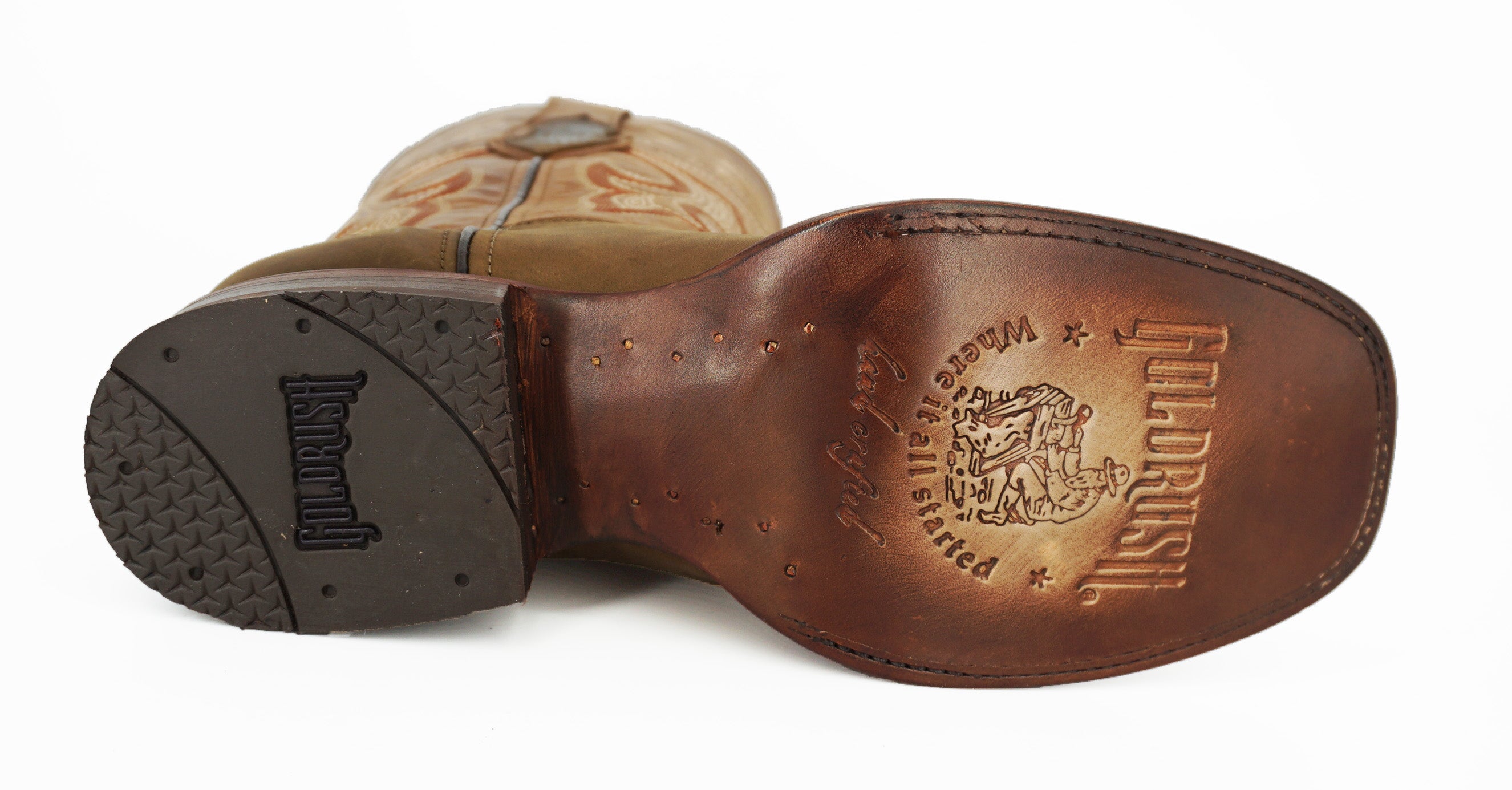 Gold Rush Men's Boot IS137 - Crazy Tabaco