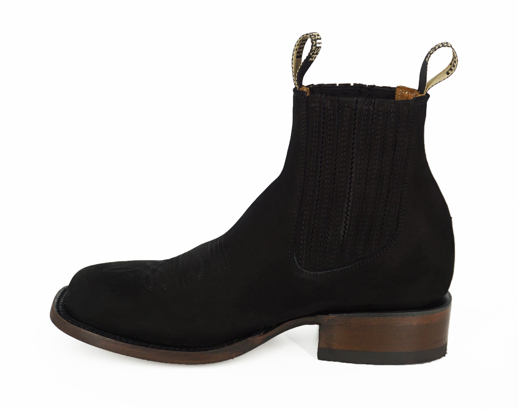 Gold Rush Men's Short Boot IST143C or 1S0143- Nobuck Negro