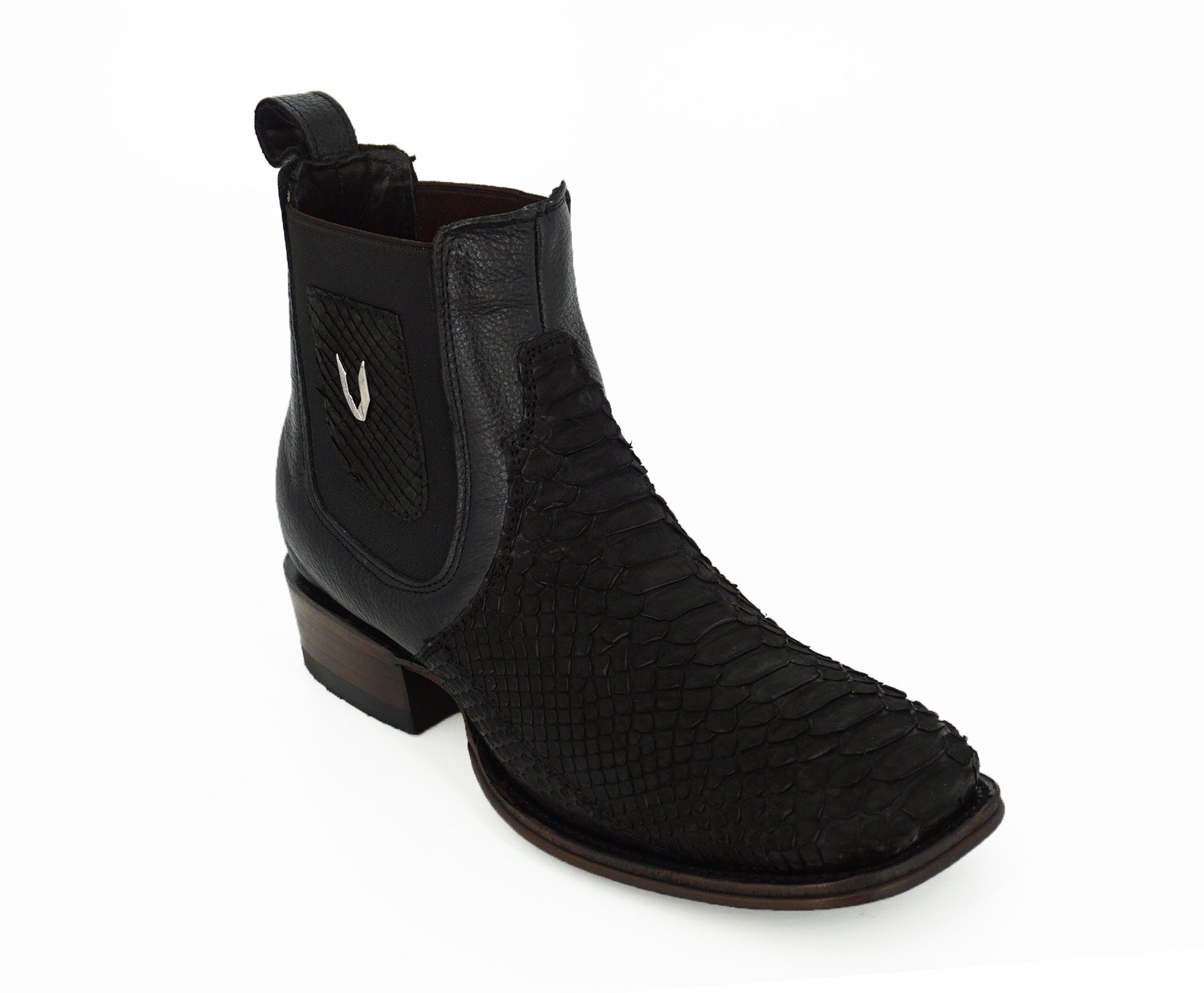 Vestigium Short Boot 82BN5705 Python - Nobuck Black