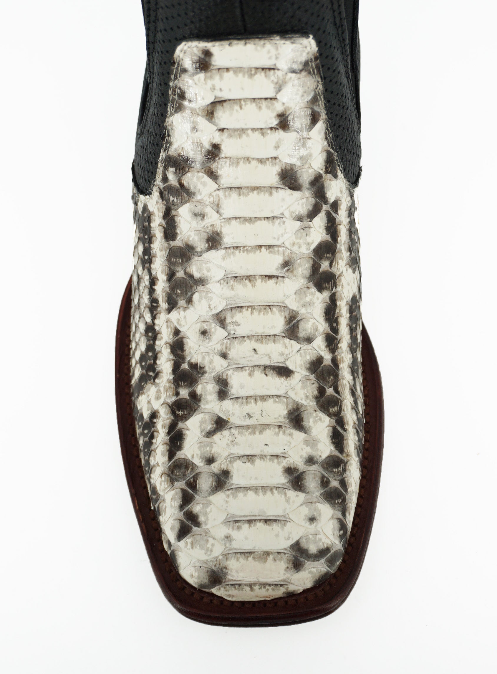 Vestigium Wide Square Toe Short Boot 82B5749 Python - Natural