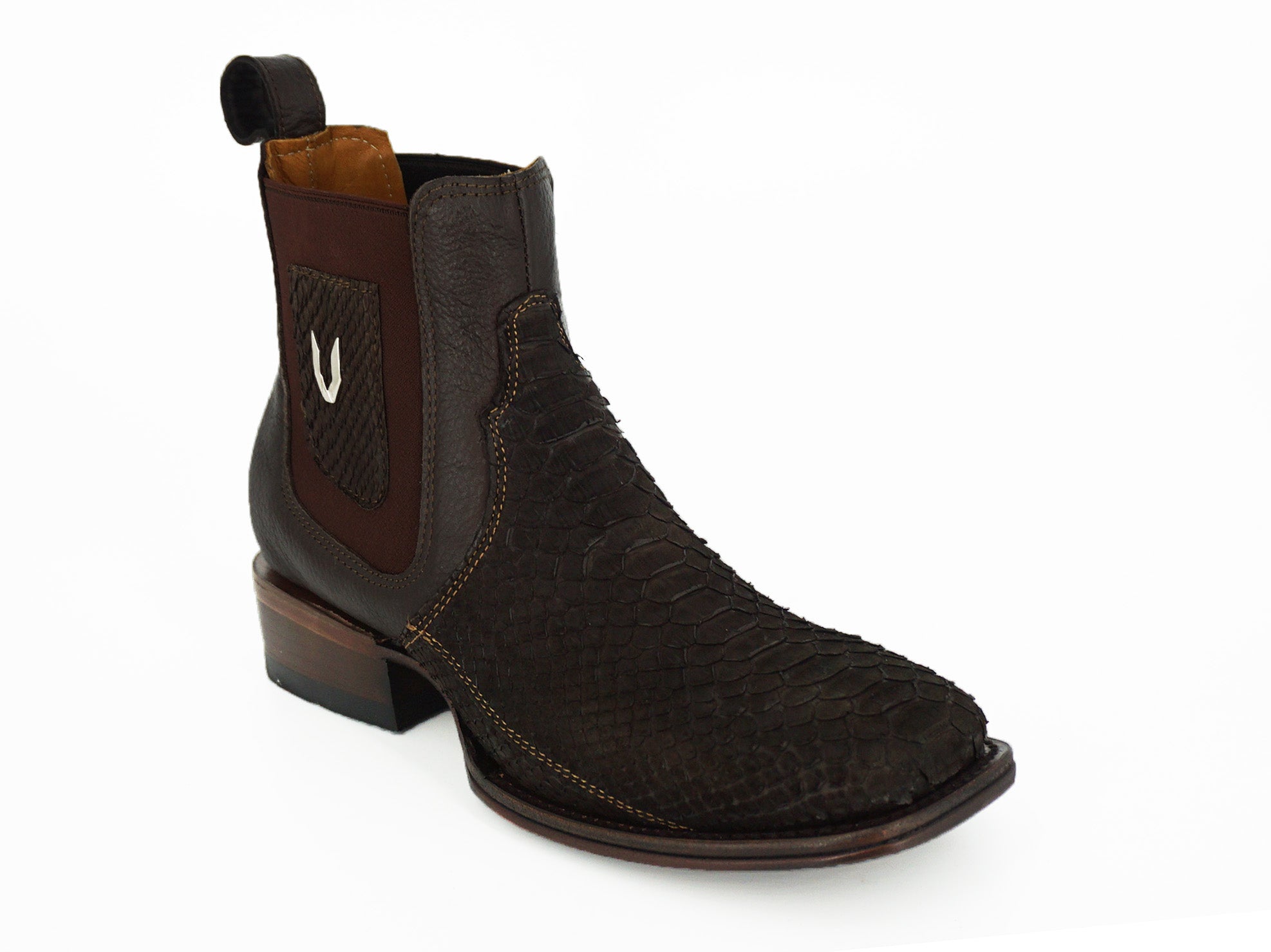 Vestigium Short Boot 82BN5707 Python - Nobuck Brown