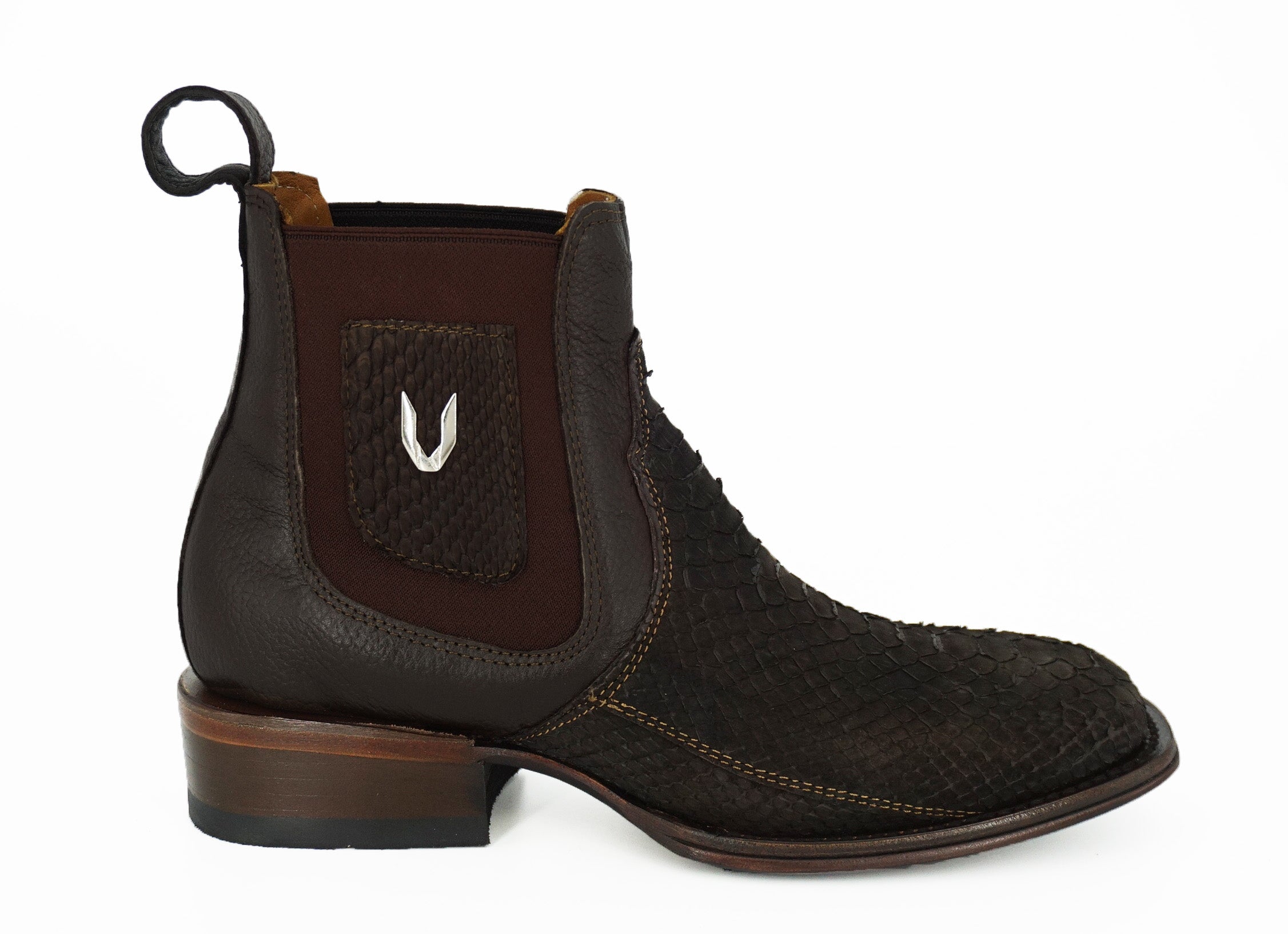 Vestigium Short Boot 82BN5707 Python - Nobuck Brown