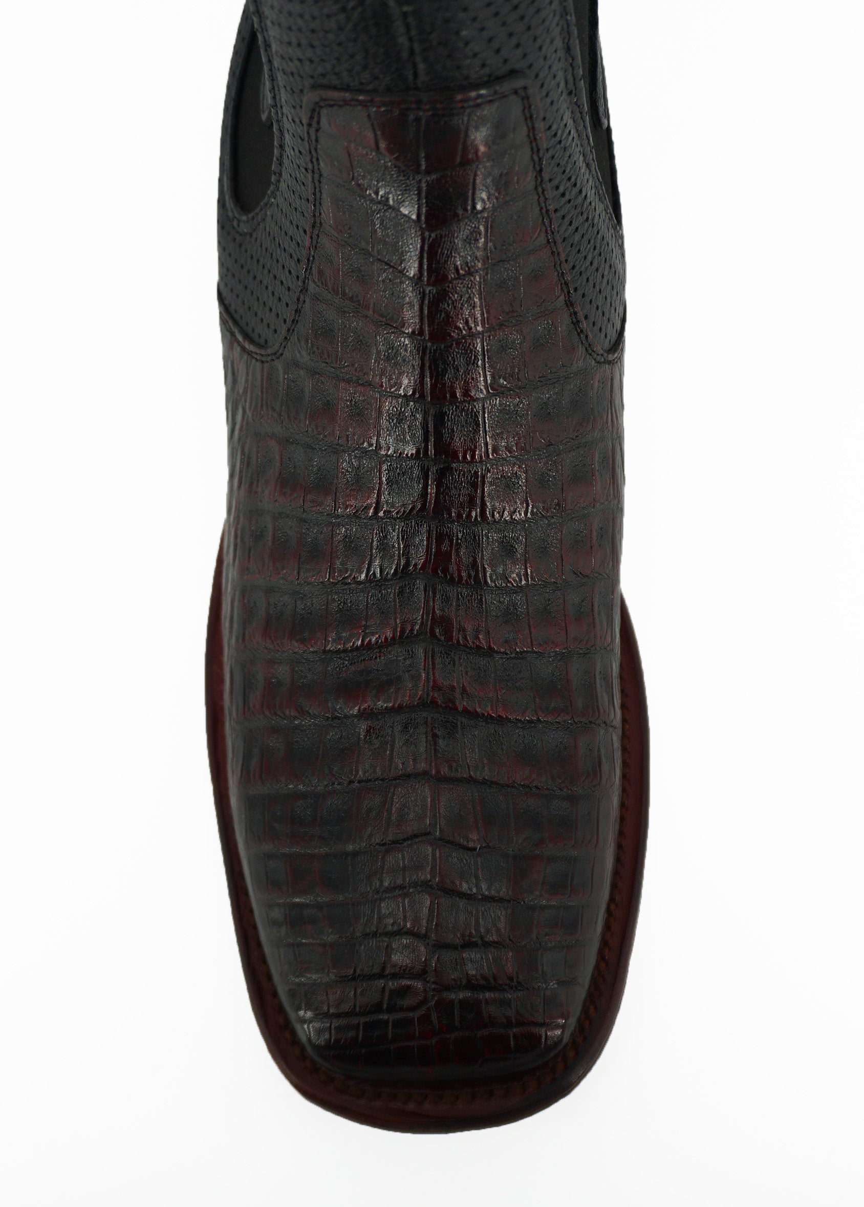 Vestigium Short Boot Caiman Belly 82B8218 - Blackcherry