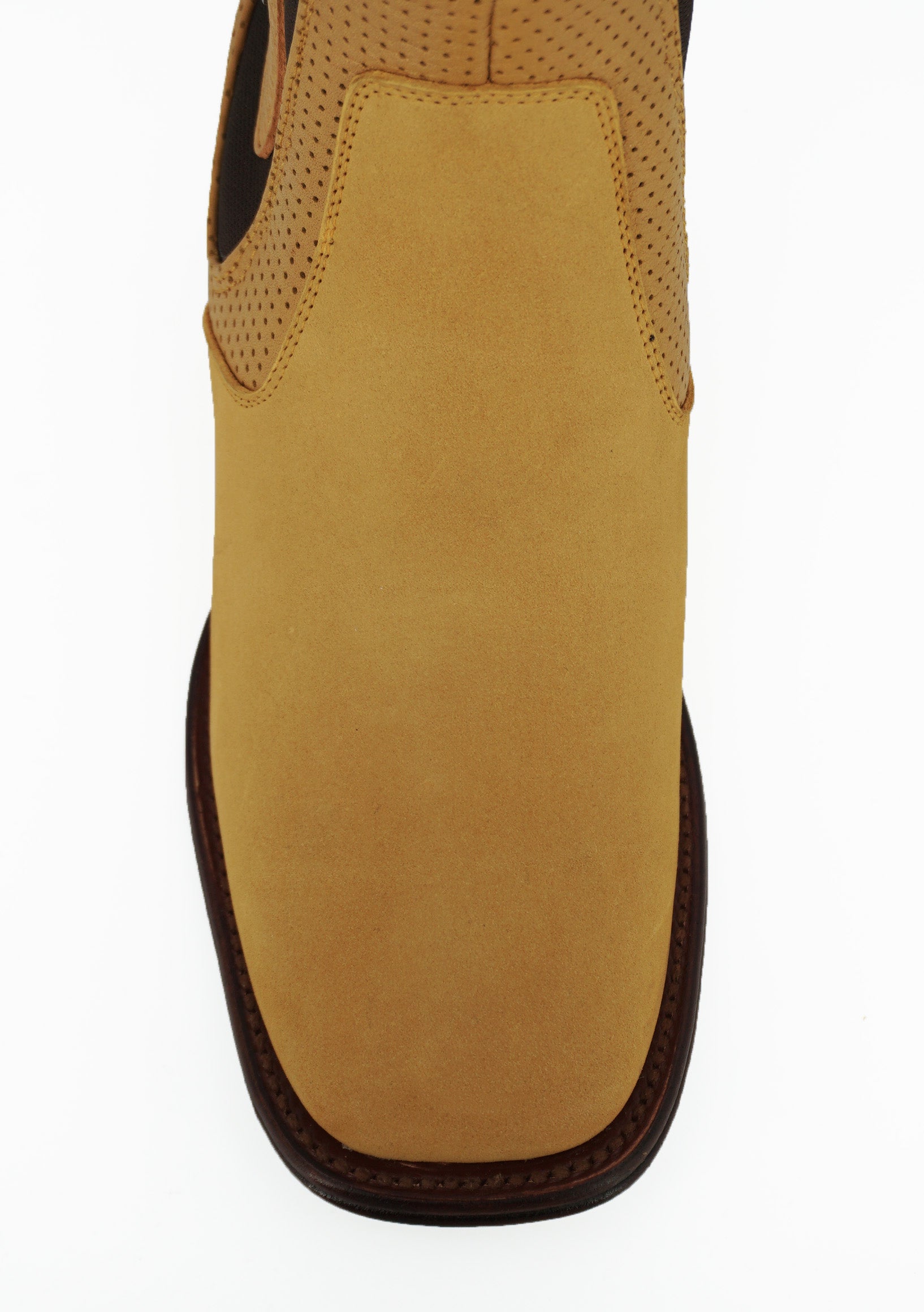 Vestigium Wide Square Toe Short Boot 82B6351  Nobuck - Honey