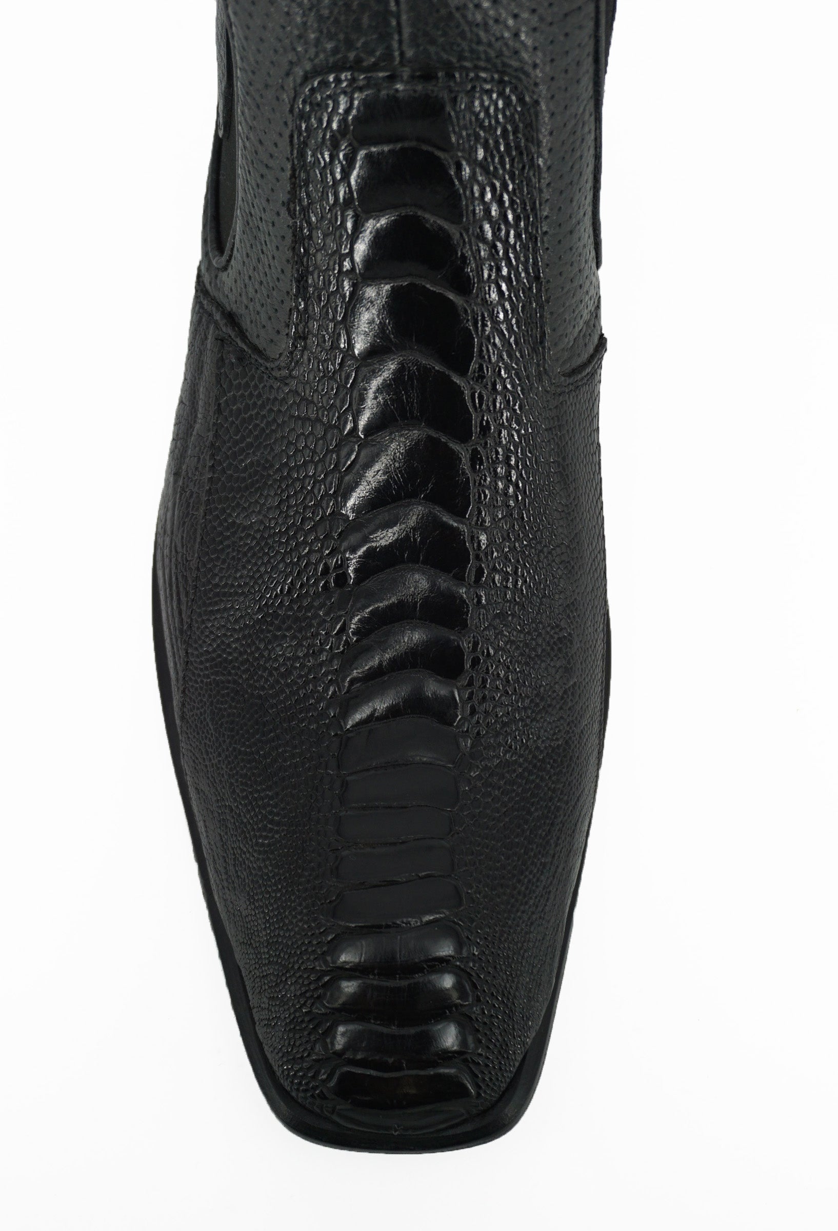 Vestigium Short Boot Ostrich Leg BV010505 - Black