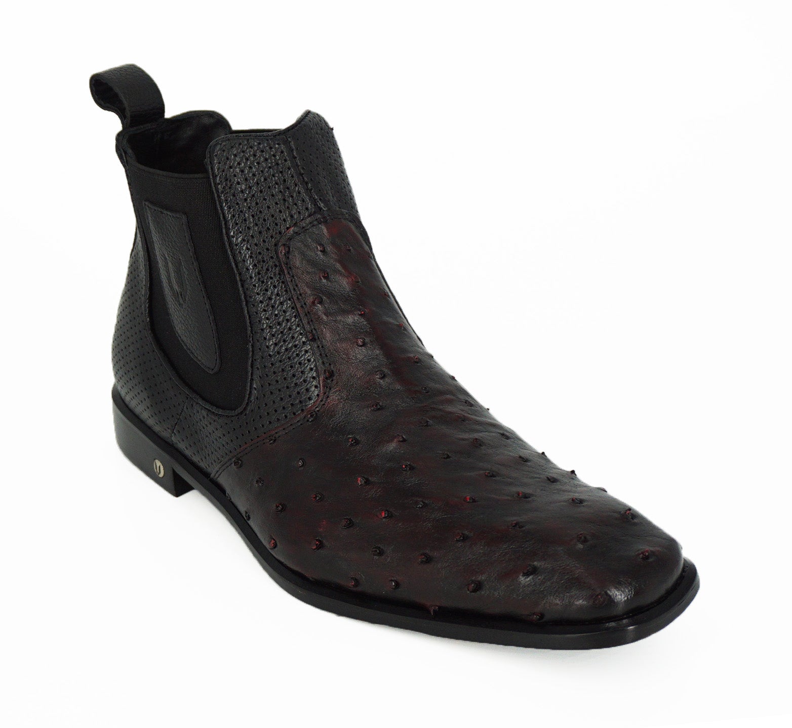 Vestigium Chelsea Boot Ostrich BV010318 - Black Cherry