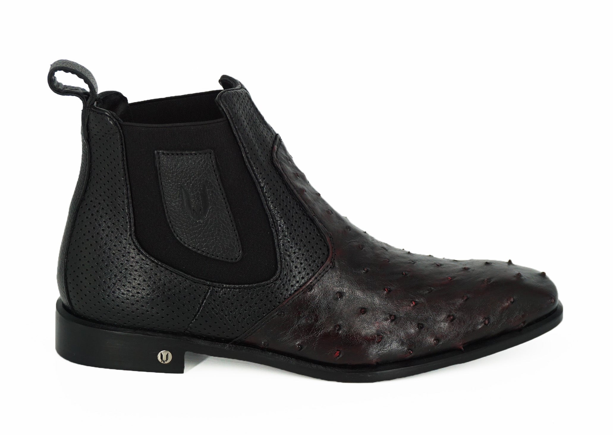 Vestigium Chelsea Boot Ostrich BV010318 - Black Cherry