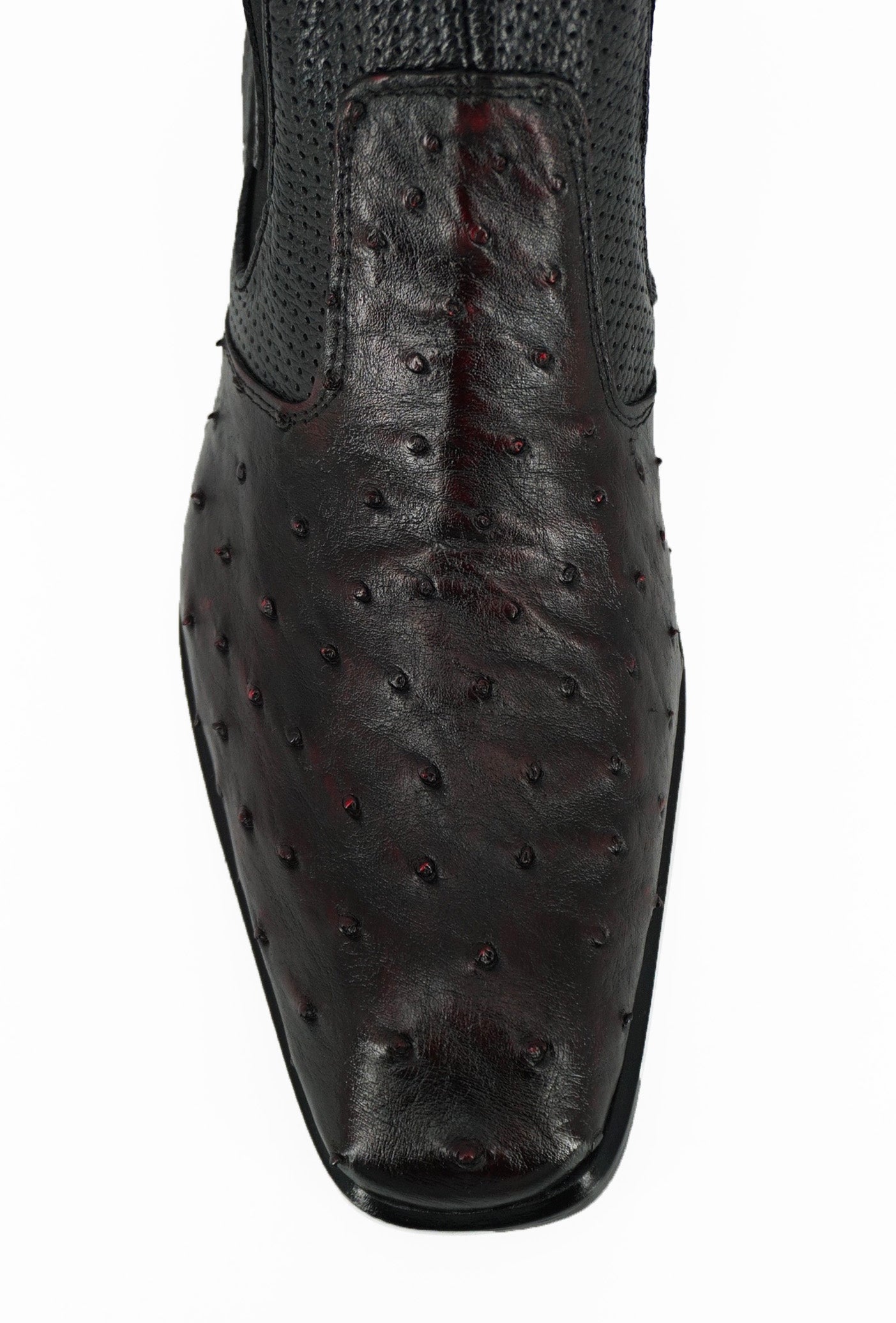 Vestigium Chelsea Boot Ostrich BV010318 - Black Cherry