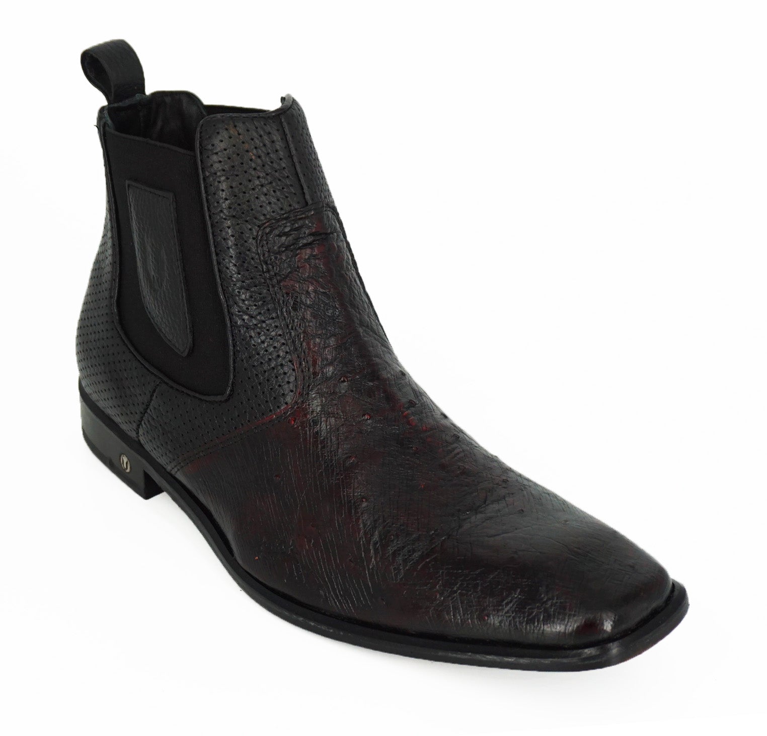 Vestigium Chelsea Boot Smooth Ostrich BV010418 - Black Cherry