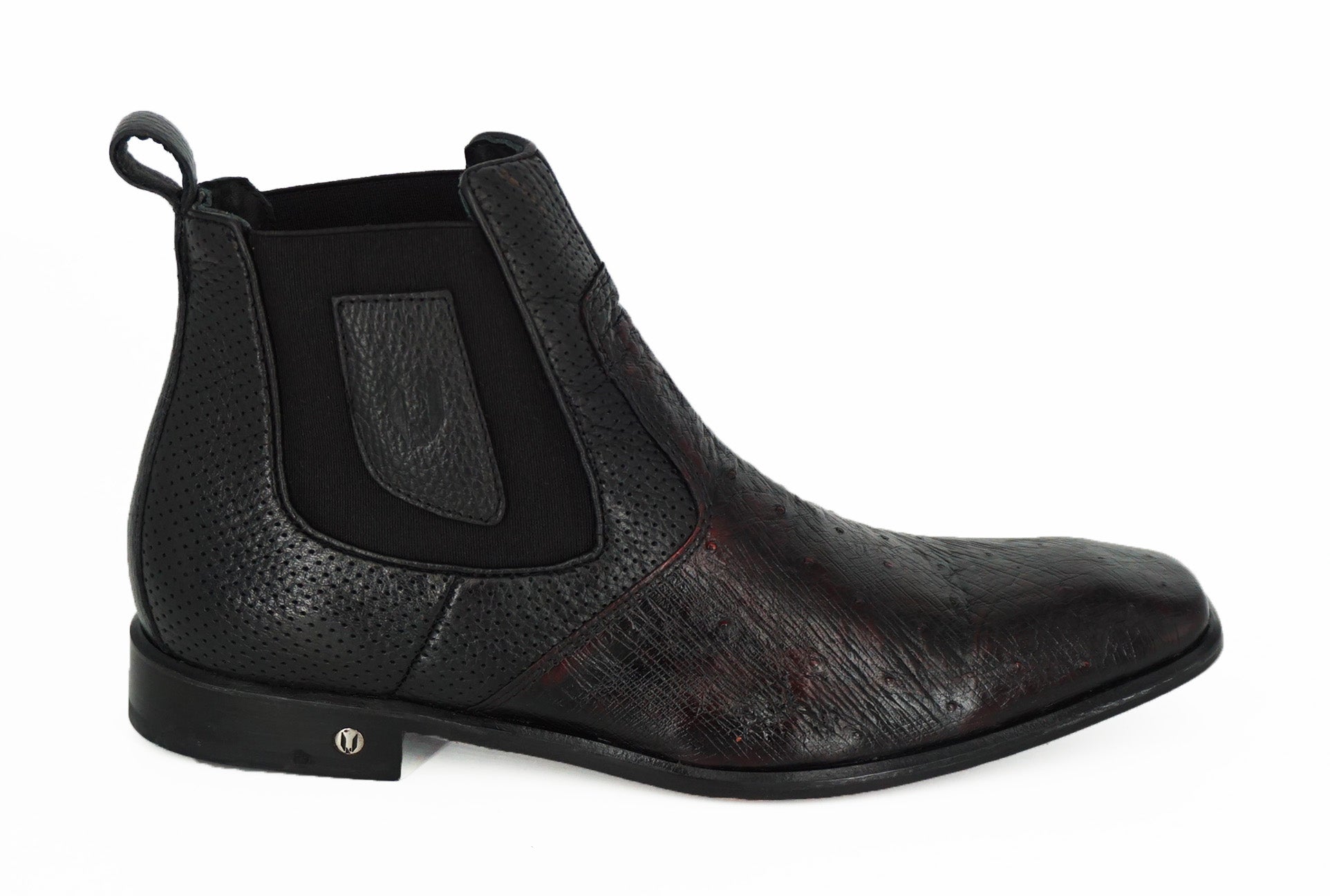 Vestigium Chelsea Boot Smooth Ostrich BV010418 - Black Cherry