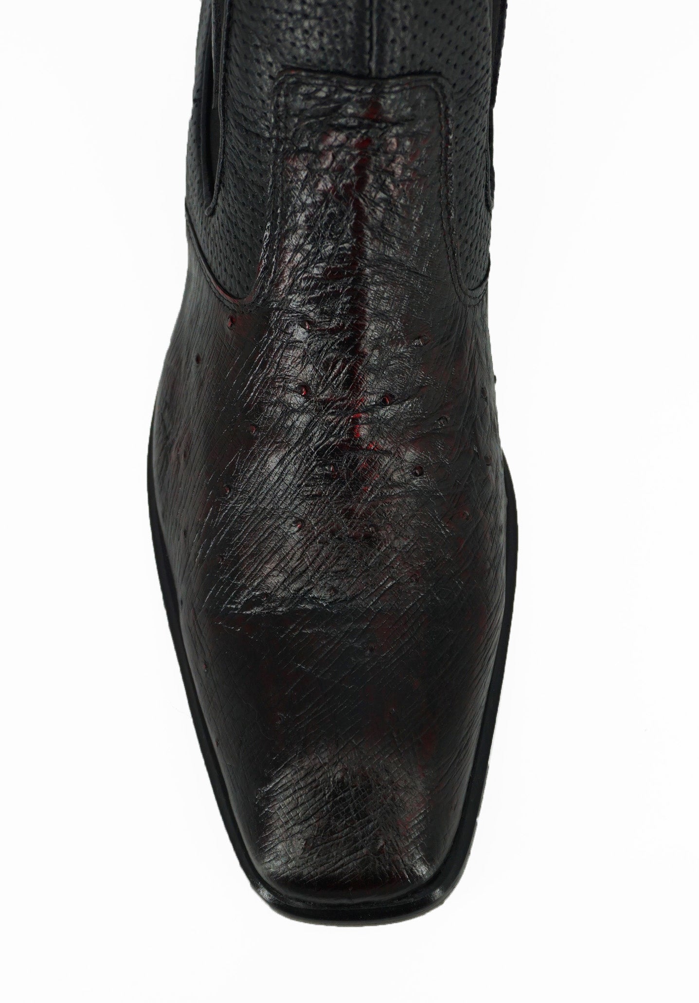 Vestigium Chelsea Boot Smooth Ostrich BV010418 - Black Cherry