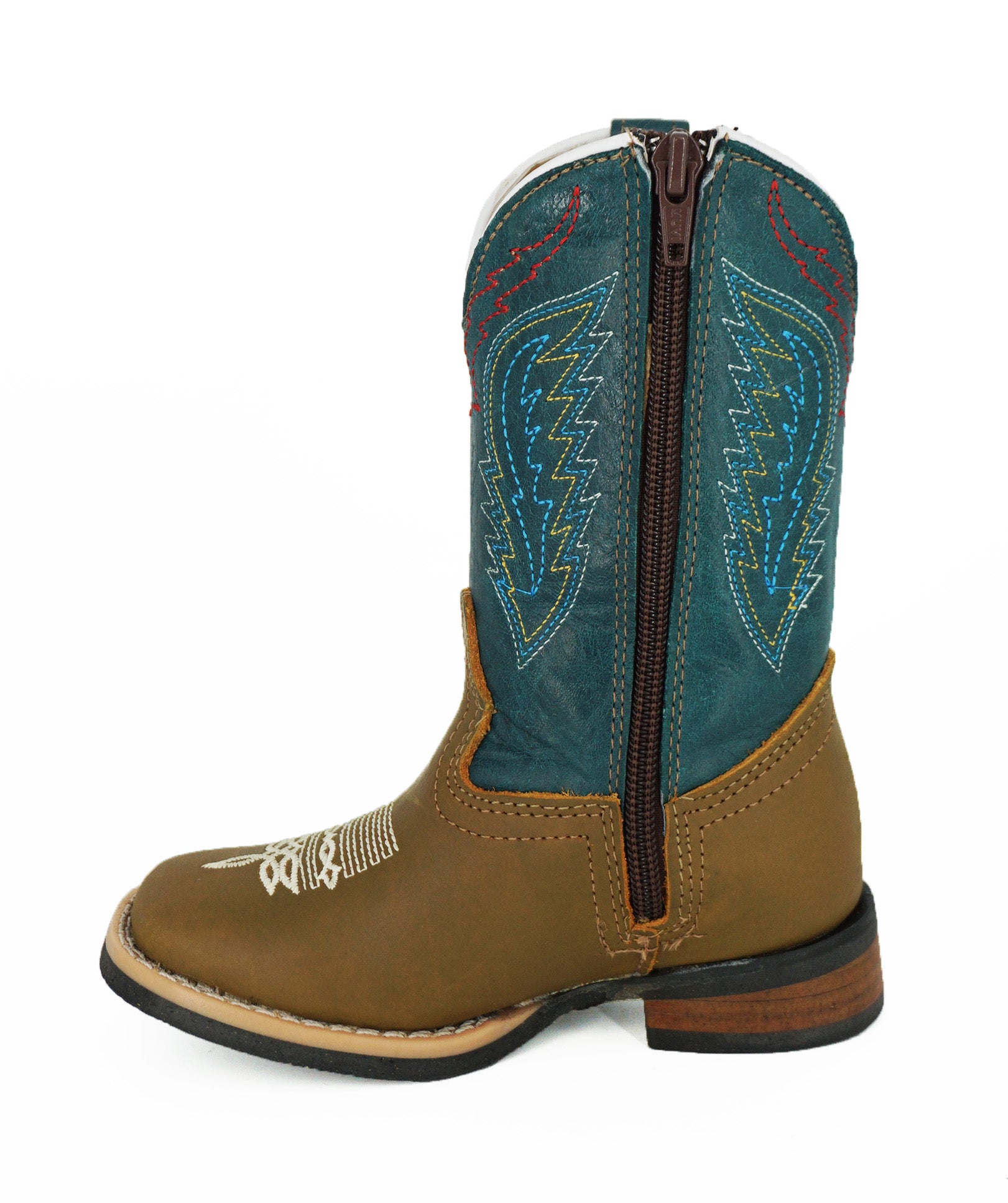 Hooch Kids Boot H321231B Tubo Azul Verde - Cafe