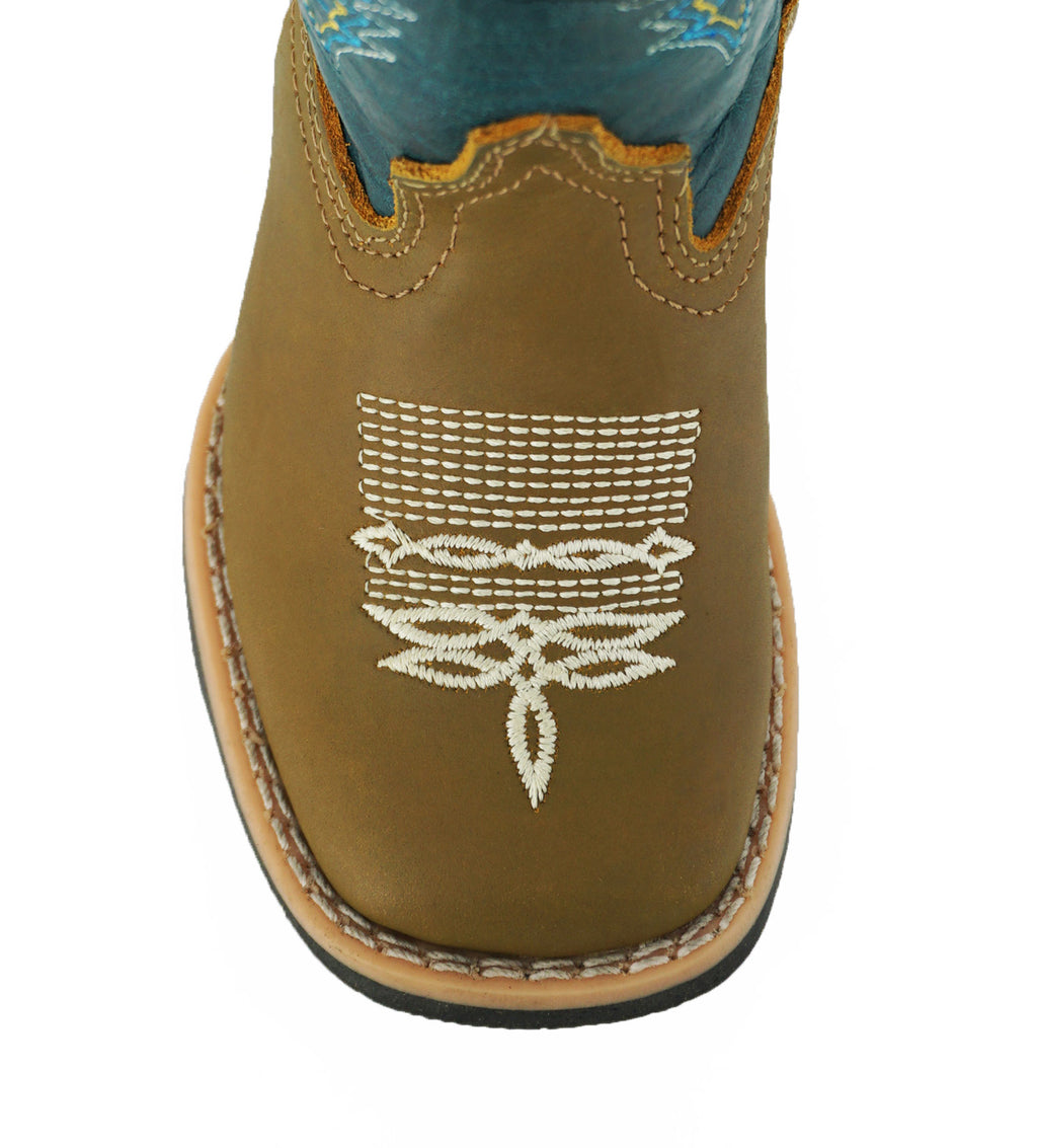 Hooch Kids Boot H321231B Tubo Azul Verde - Cafe