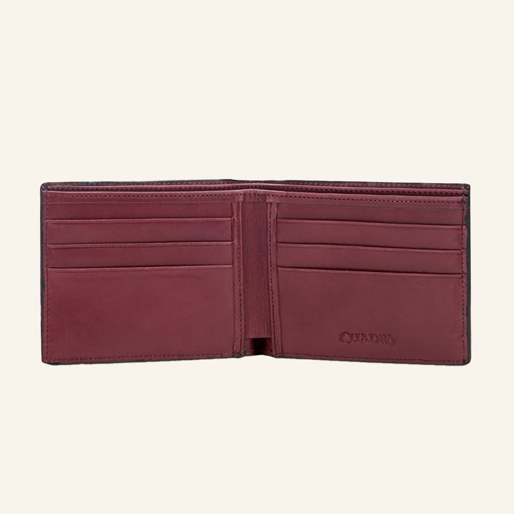 Cuadra Men's Black Ostrich Wallet DU469