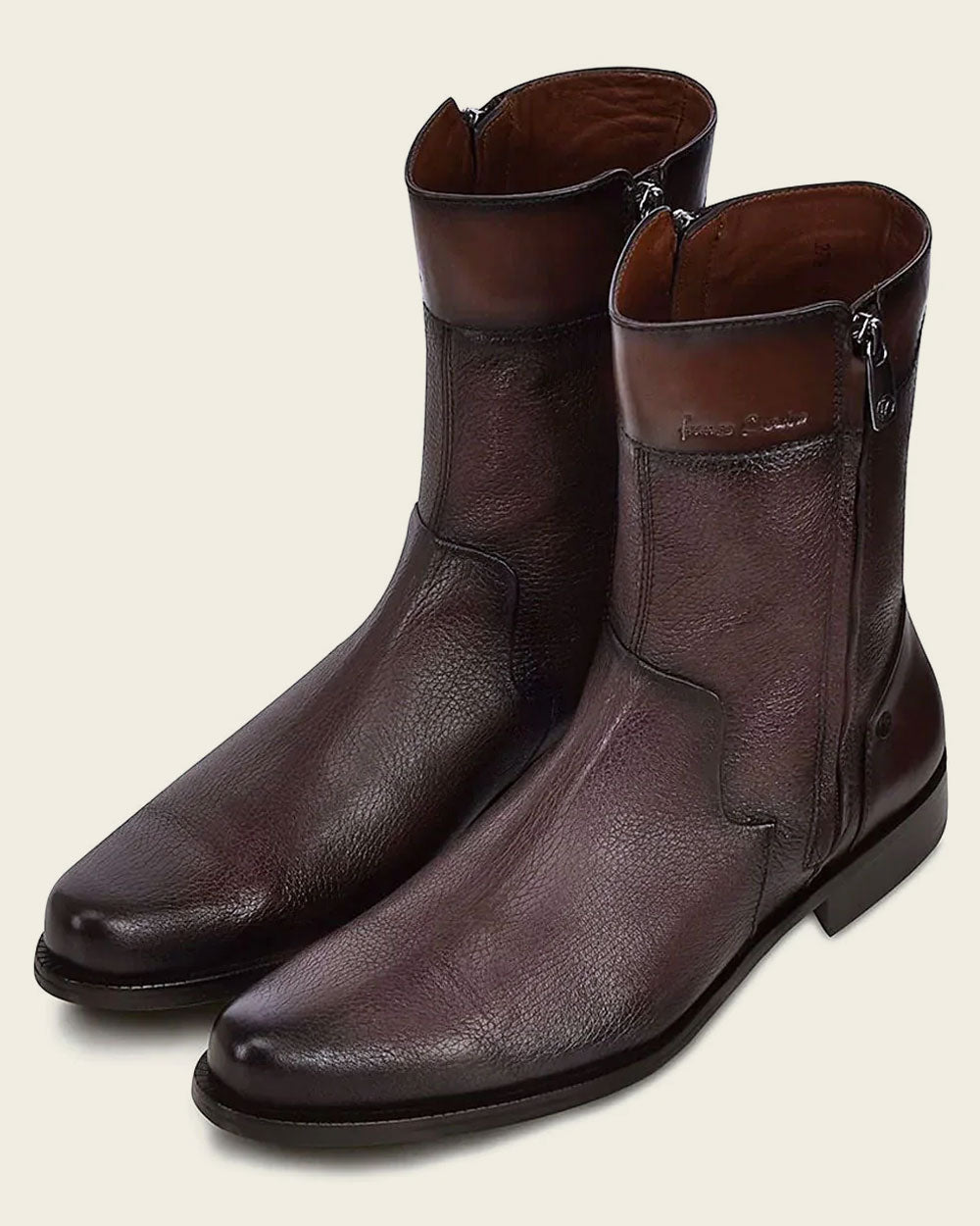 Franco Cuadra Collection Deer Dress Boots FC581 - Dark Brown