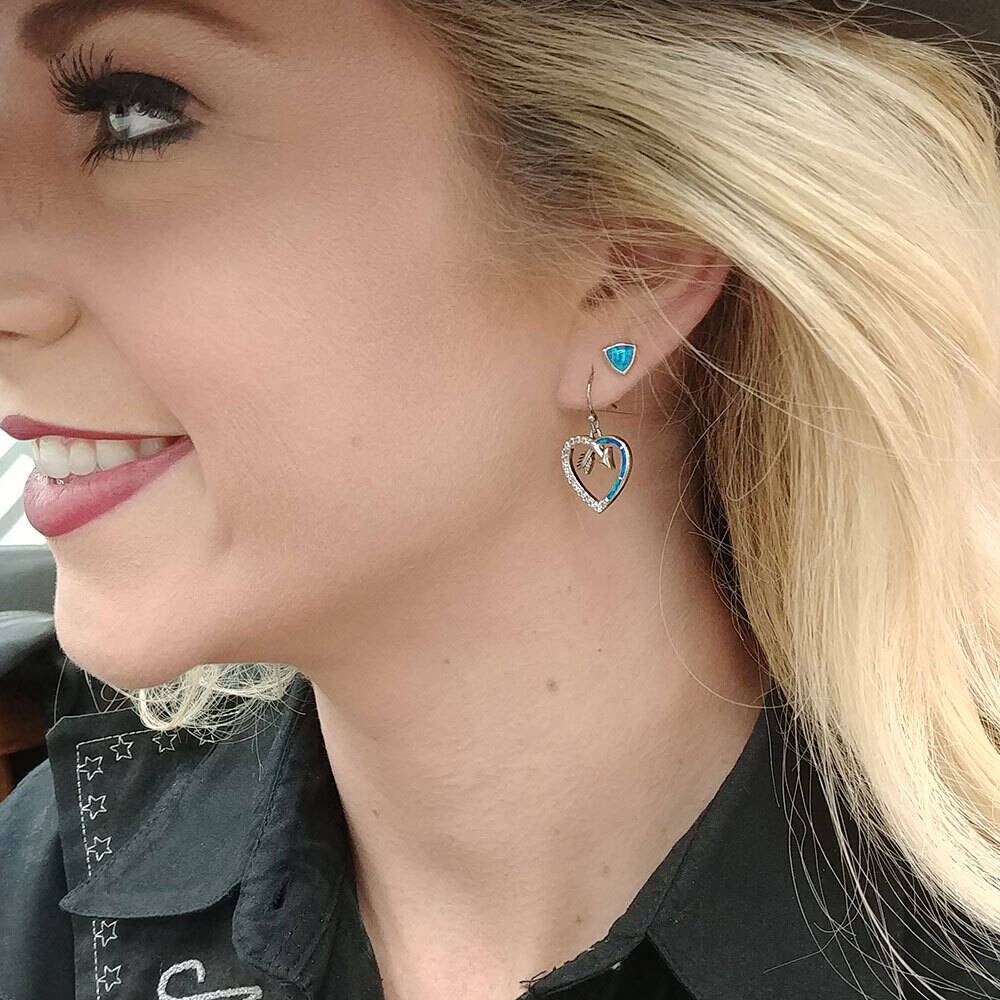 Montana Follow Your Arrow Opal Heart Earrings ER3949