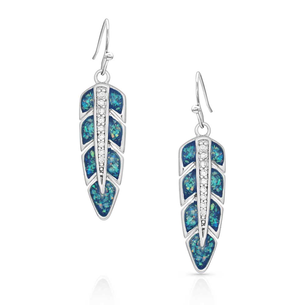 Montana Hawk Feather Opal Earrings ER4165