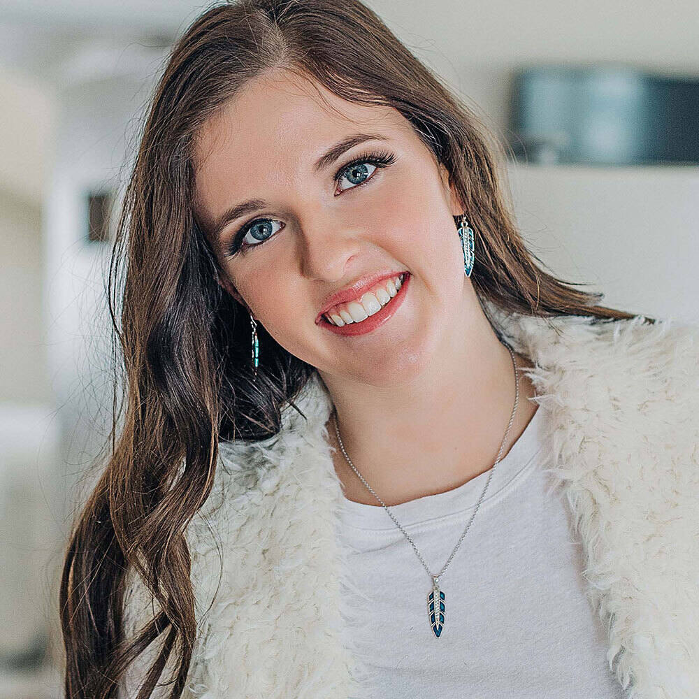 Montana Hawk Feather Opal Earrings ER4165