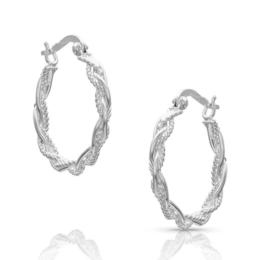 Montana Braided Rope Hoop Earrings ER4580