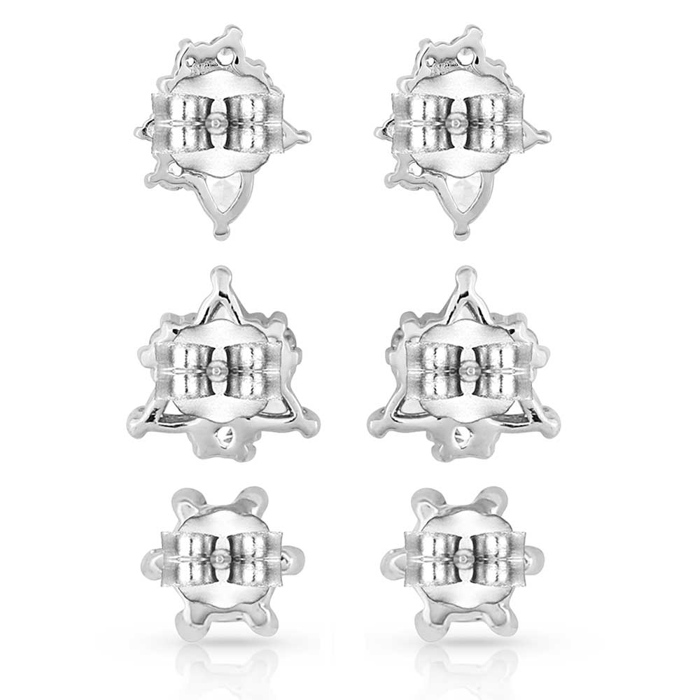 Montana Triple Play Crystal Post Earrings ER5324