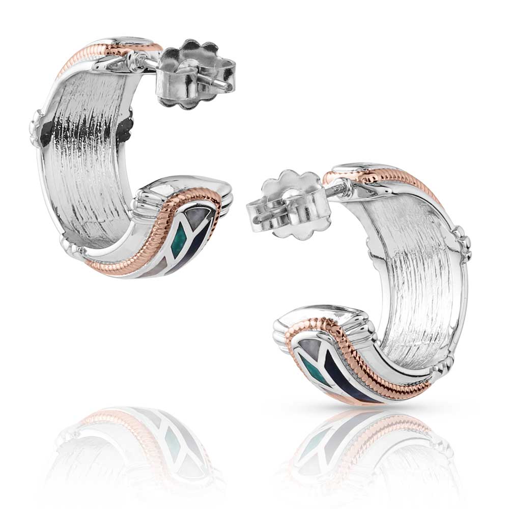 Montana Western Mosaic Hoop Earrings ER5690