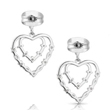 Cargar imagen en el visor de la galería, Montana Heart Grows Crystal Earrings ER5797
