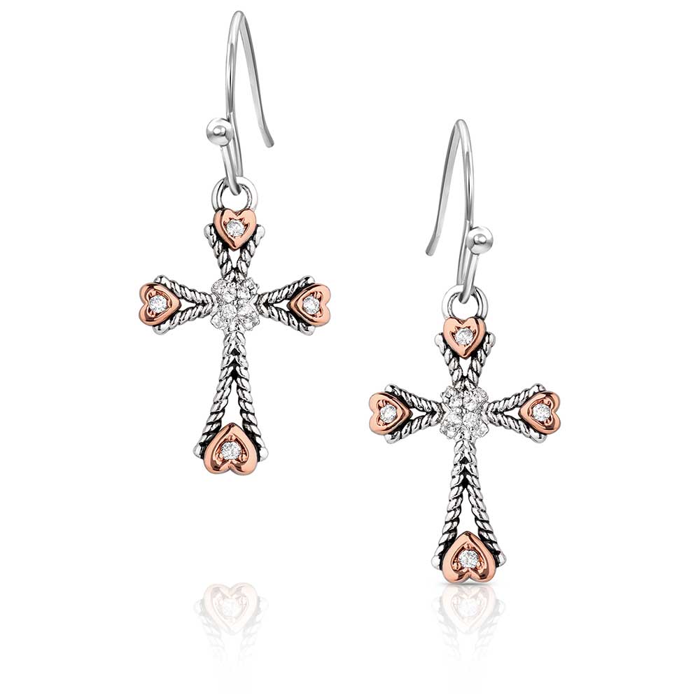 Montana Faith in my Heart Cross Earrings ER6040