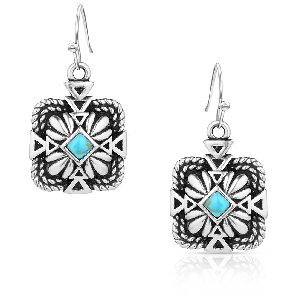 Montana Desert Sage Turquoise Earrings ER6116