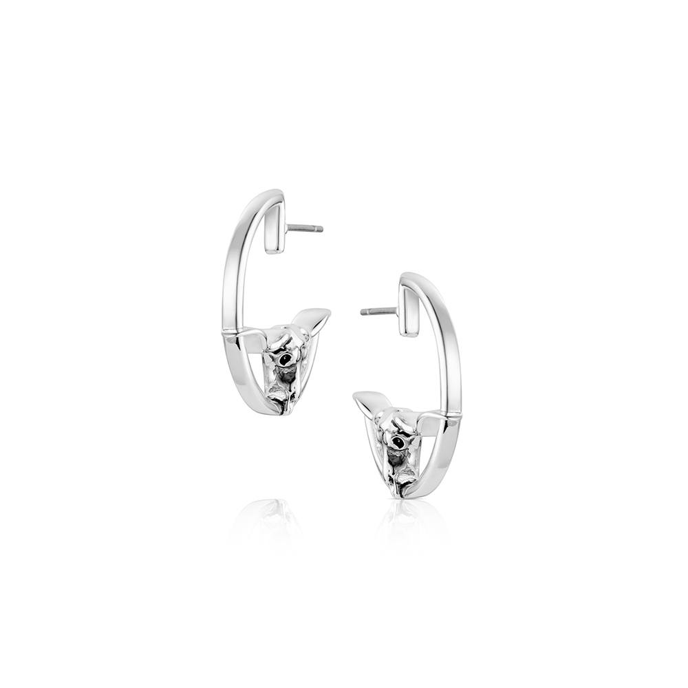 Montana Western Silhouette Longhorn Earrings ER6531