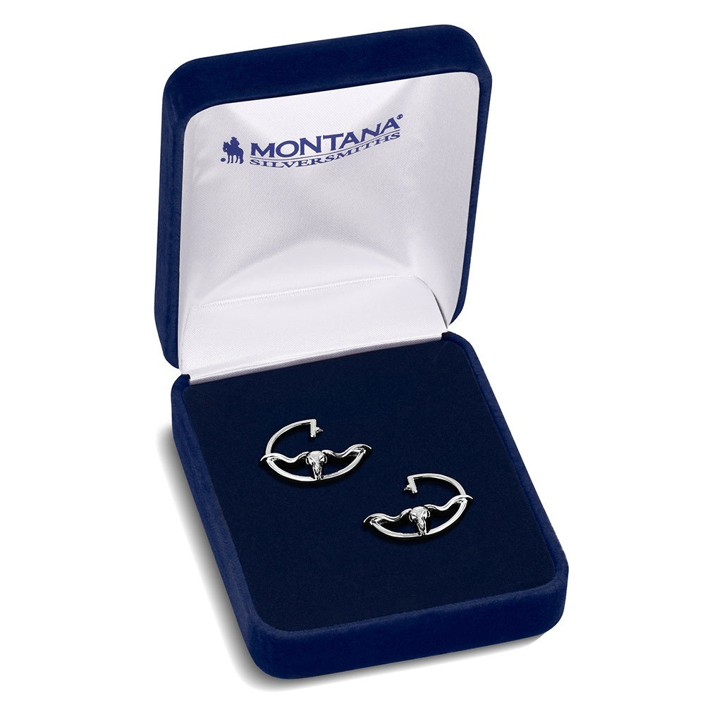 Montana Western Silhouette Longhorn Earrings ER6531