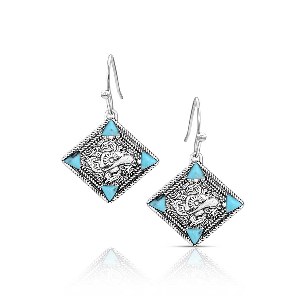 Montana Bluebell Charm Turquoise Earrings ER6536