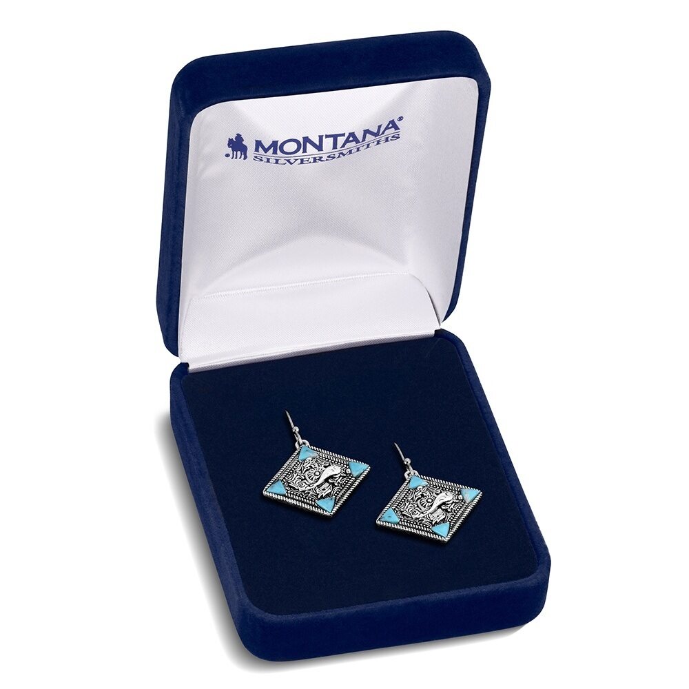 Montana Bluebell Charm Turquoise Earrings ER6536