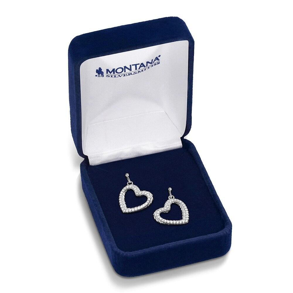 Montana Roped In Love Heart Earrings ER6543