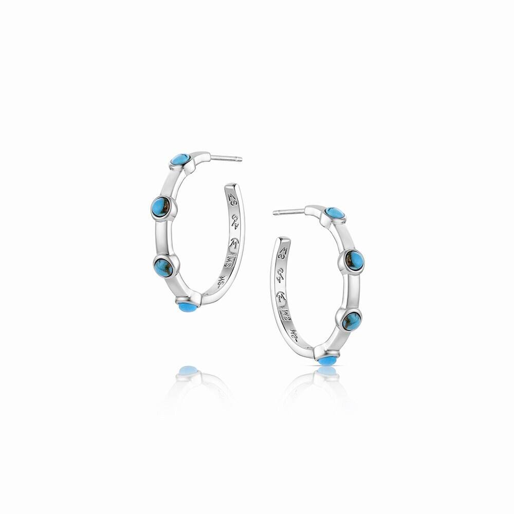Montana Gentle Rain Turquoise Hoop Earrings ER6546