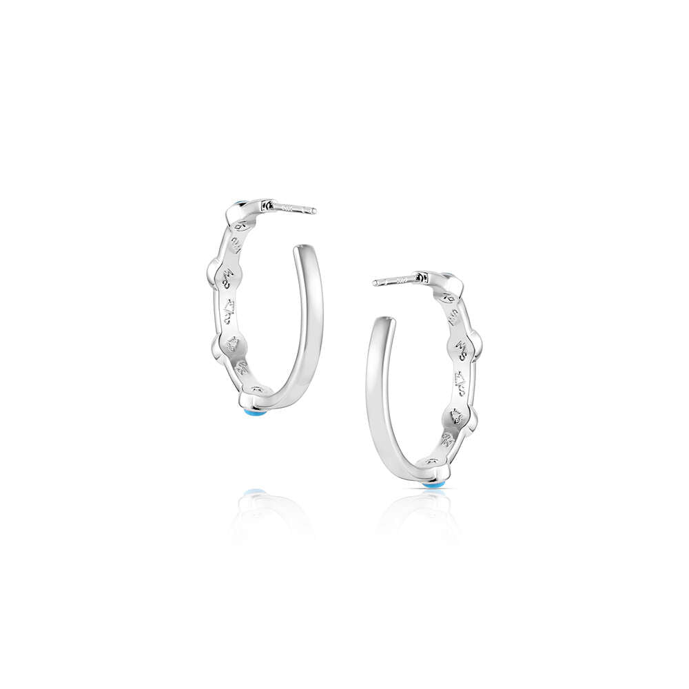 Montana Gentle Rain Turquoise Hoop Earrings ER6546