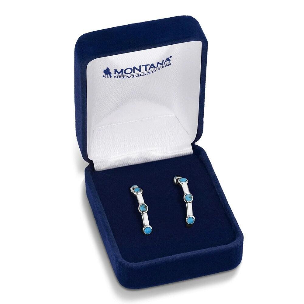 Montana Gentle Rain Turquoise Hoop Earrings ER6546