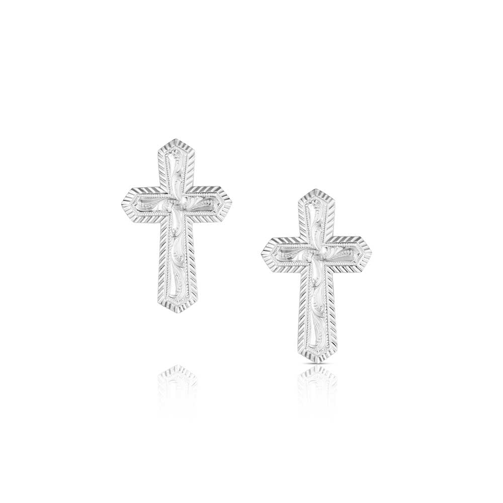 Montana Steadfast Faith Cross Earrings ER6583