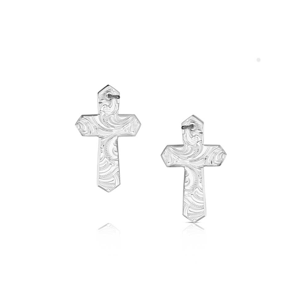 Montana Steadfast Faith Cross Earrings ER6583