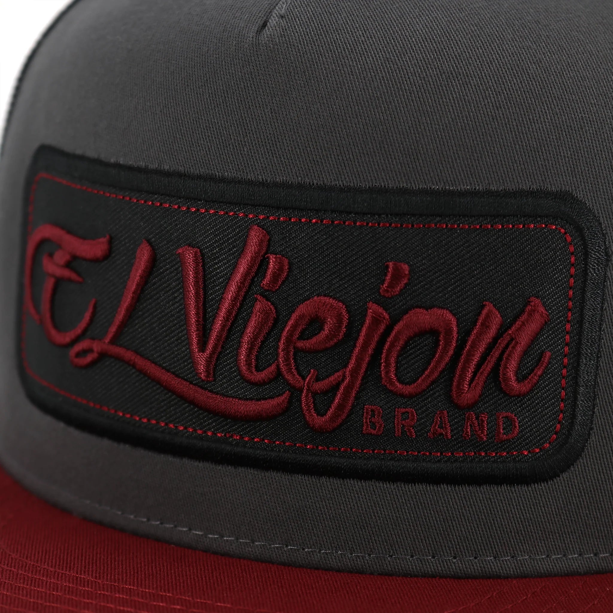 El Viejon Brand EV Patch Cardinal Flat Visor Hat