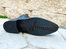 Load image into Gallery viewer, Franco Cuadra Men&#39;s Ternera Inca Caiman Short Boot with Zipper 827FWTS - Black
