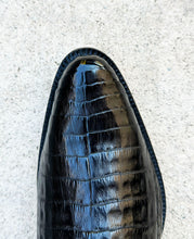 Load image into Gallery viewer, Franco Cuadra Men&#39;s Ternera Inca Caiman Short Boot with Zipper 827FWTS - Black
