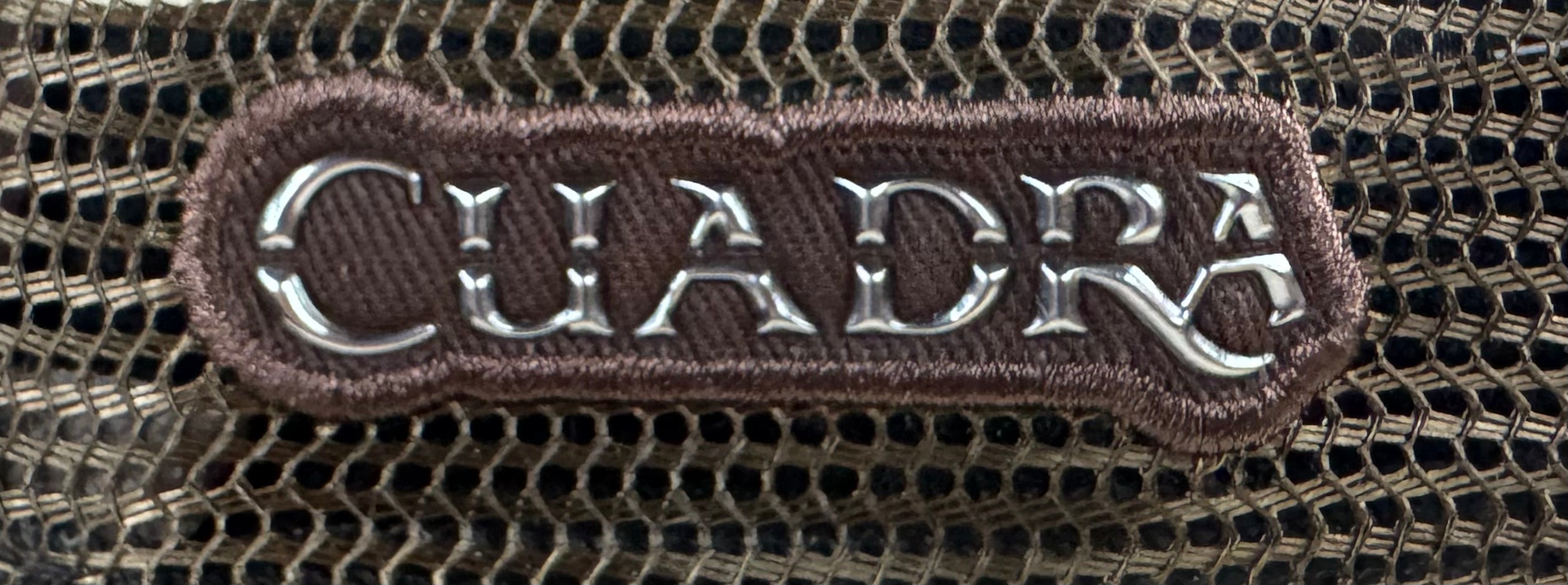 Cuadra Men's Caiman Metal Patch Leather Cap CC117 - Chocolate