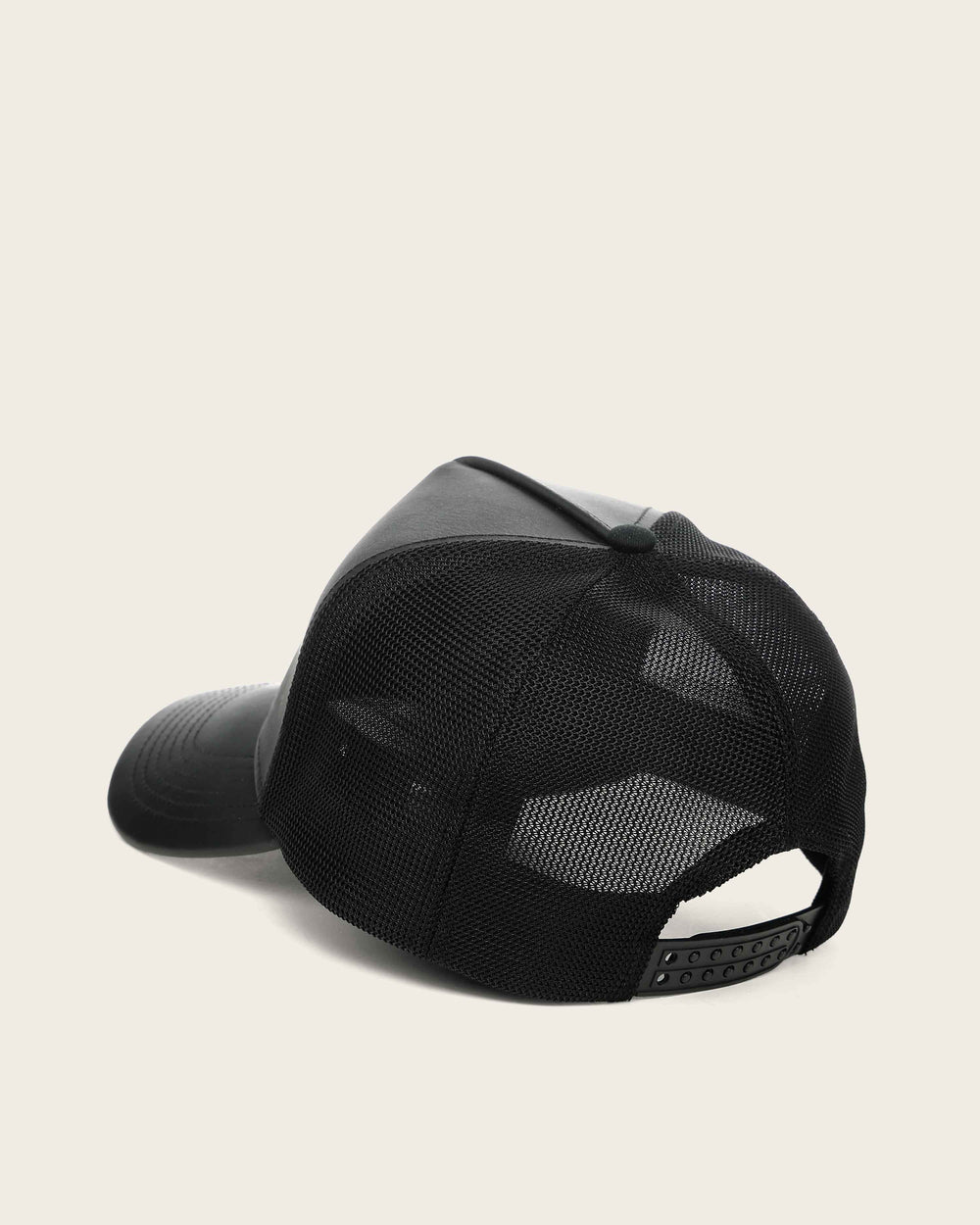 Cuadra Black Leather Cap CP002