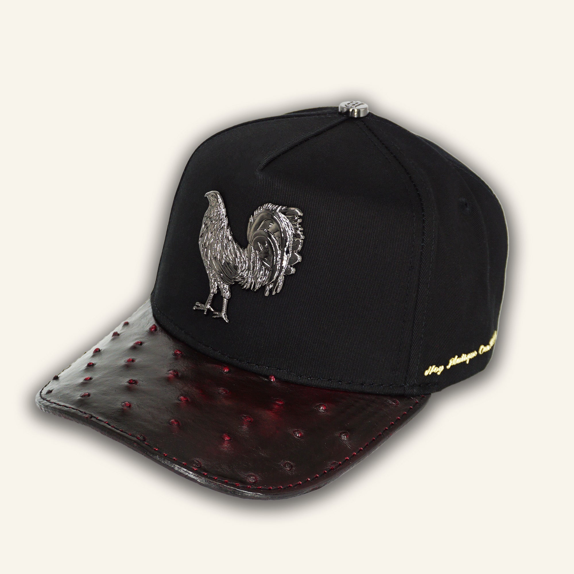 Bigg Boss Gallo Black / Ostrich Blackcherry Hat