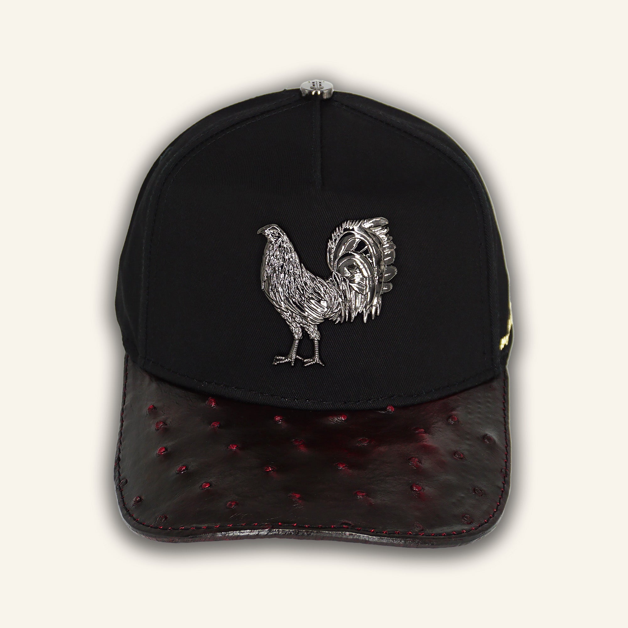Bigg Boss Gallo Black / Ostrich Blackcherry Hat