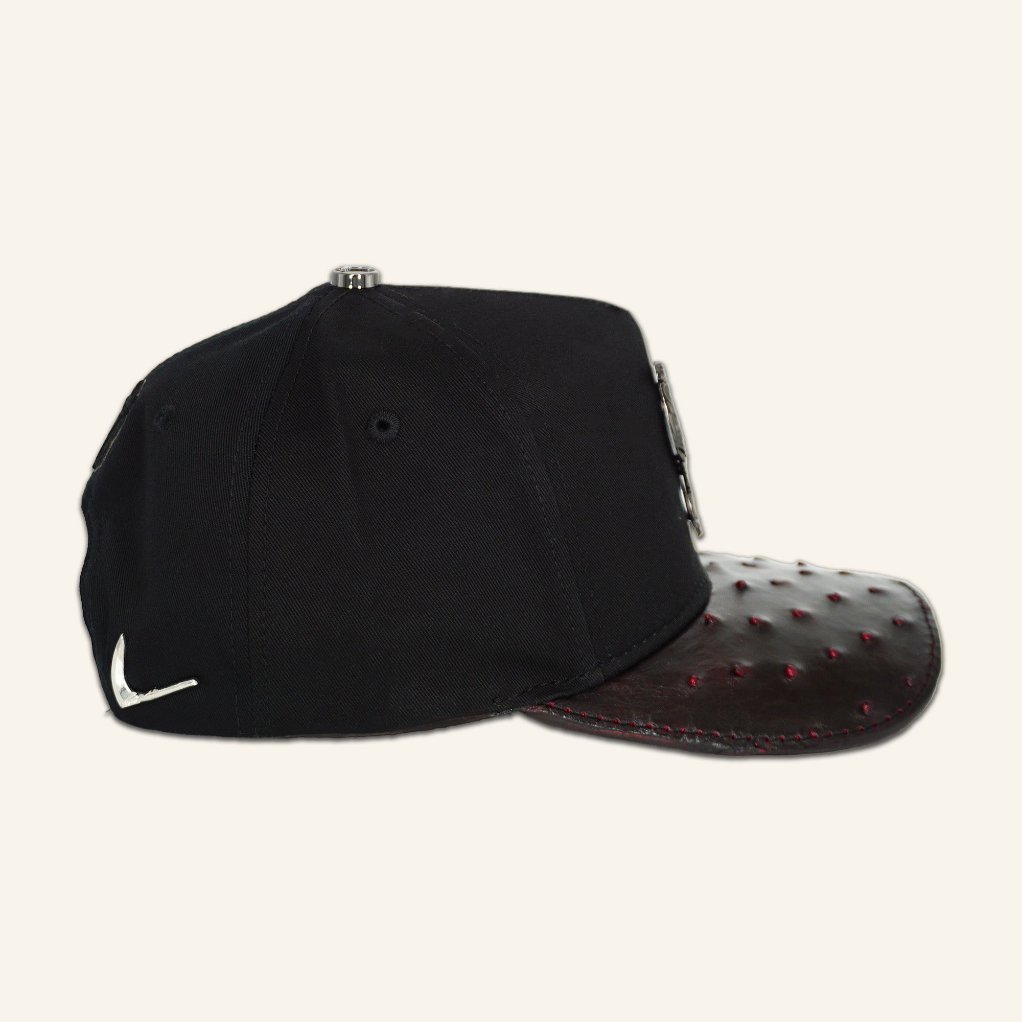 Bigg Boss Gallo Black / Ostrich Blackcherry Hat