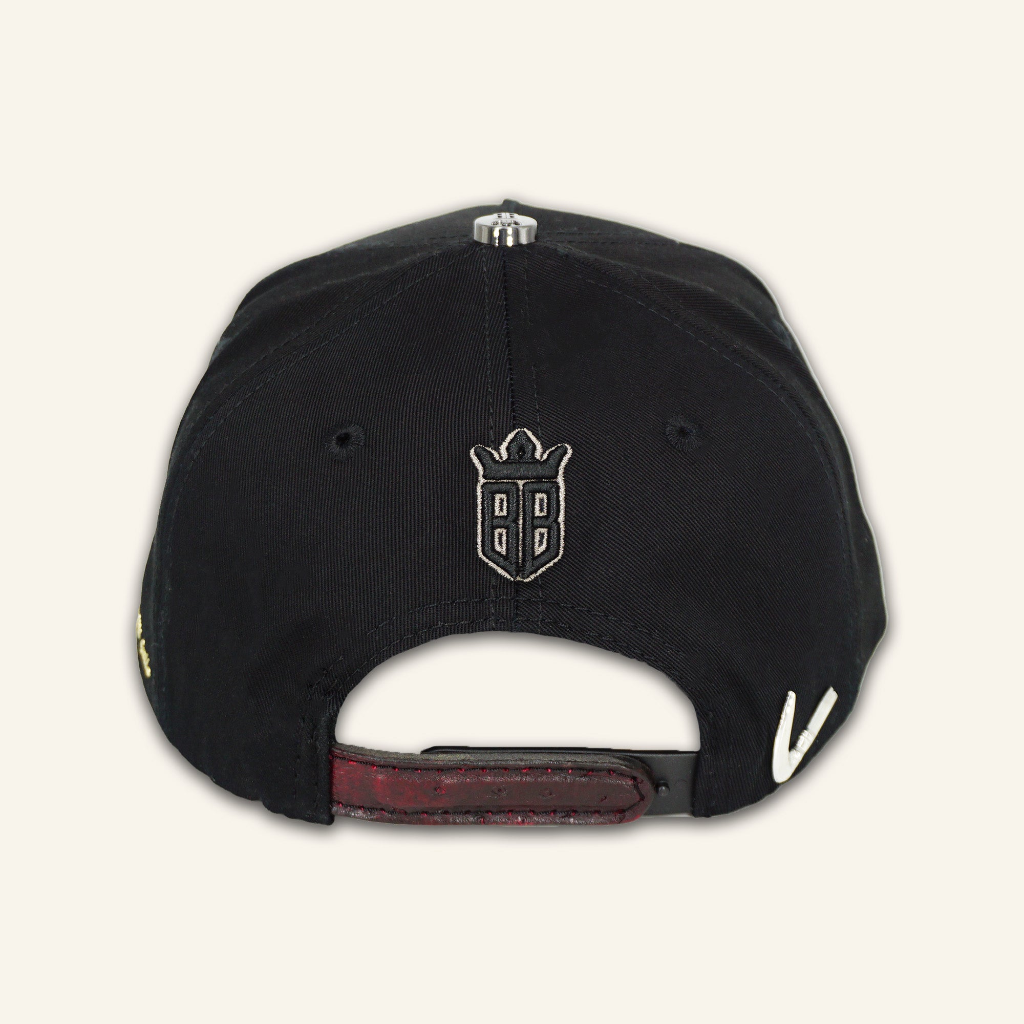 Bigg Boss Gallo Black / Ostrich Blackcherry Hat