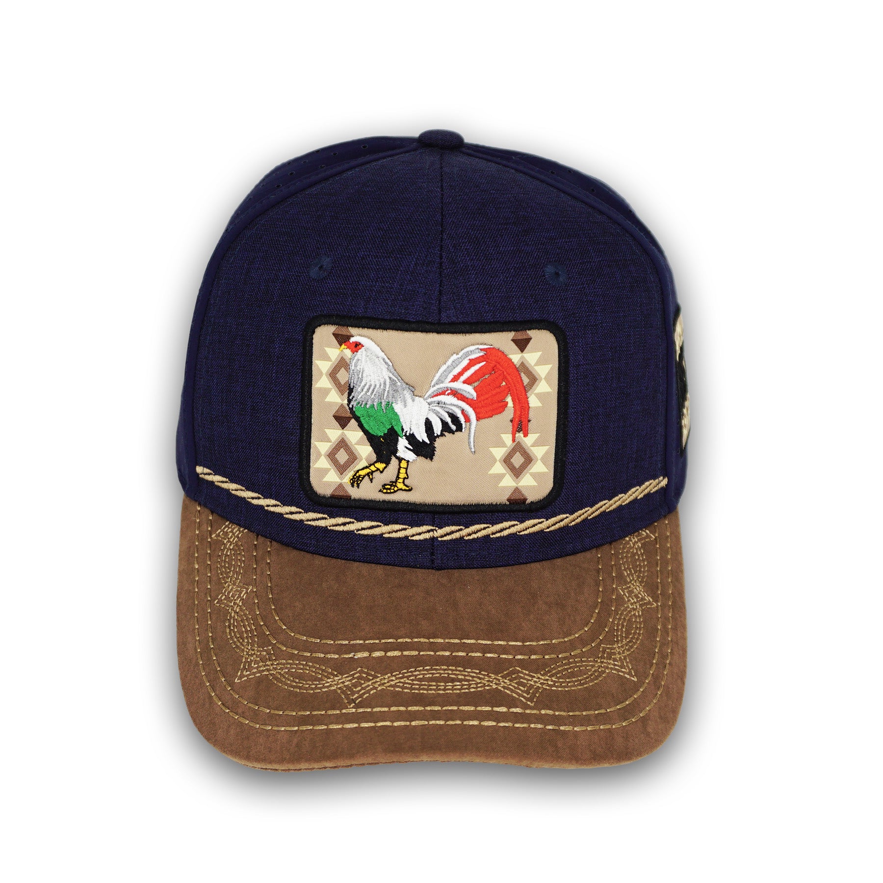 Rooster Navy Snapback Hat GC11