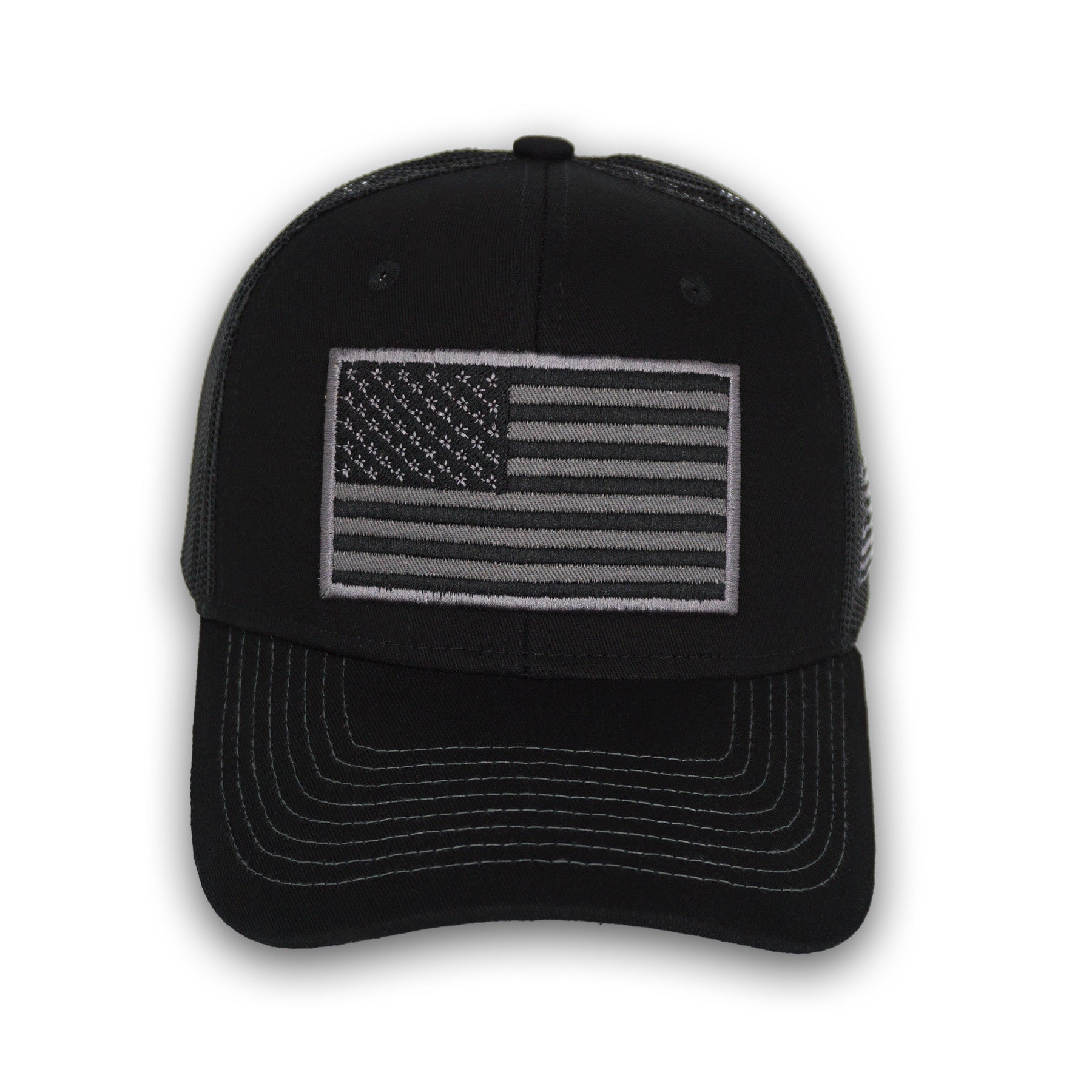American Flag Black Snapback Hat GC12